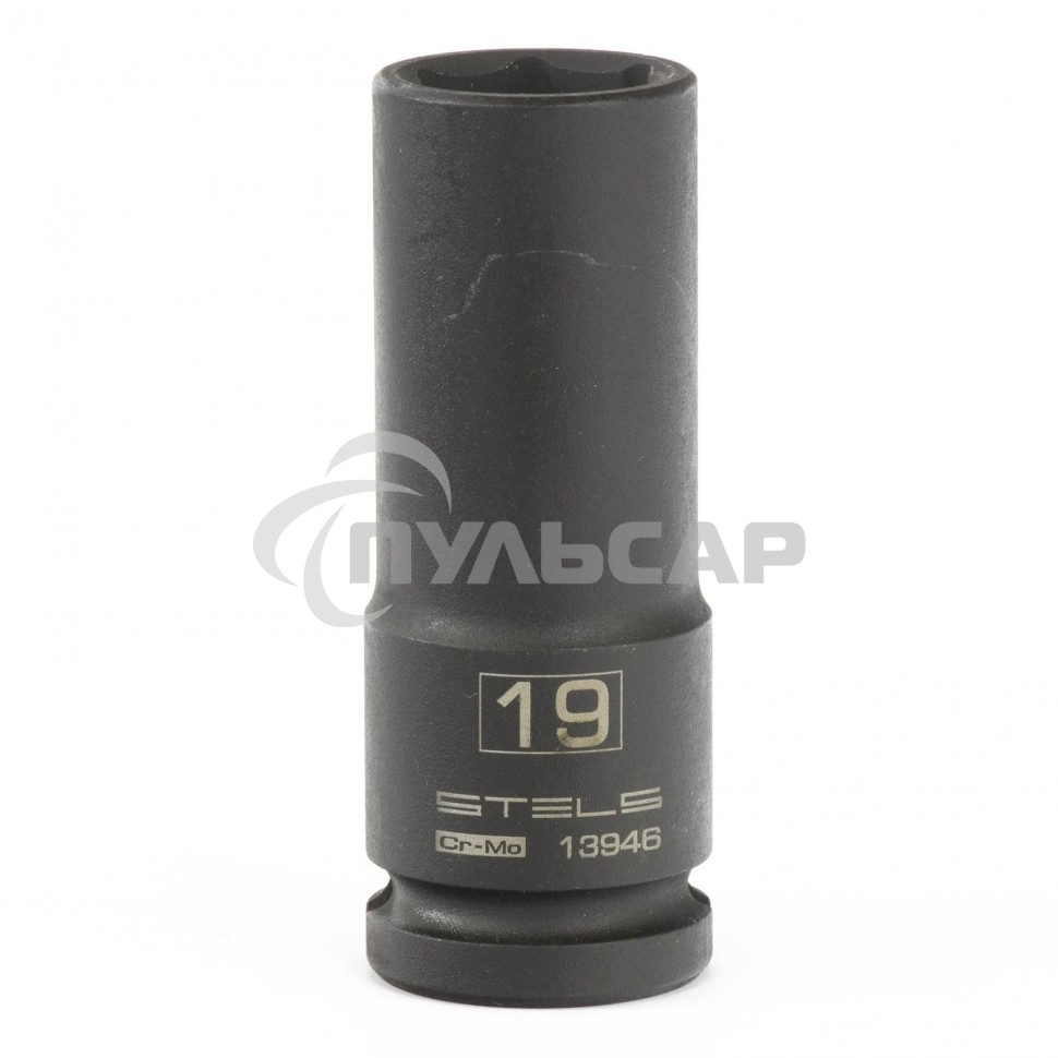 Головка ударная удлиненная шестигранная, 19 мм, 1/2