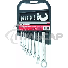 Набор комбинированных ключей Matrix (8-19 мм) 8 шт.
