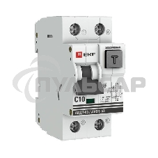 Выключатель автоматический дифференциального тока 63 10А/30мА (хар-ка C, электронный тип A) 6кА EKF PROxima EKF DA63-10-30e Выключатель автоматический дифференциального тока 63 10А/30мА (хар-ка C, электронный тип A) 6кА EKF PROxima EKF DA63-10-30e