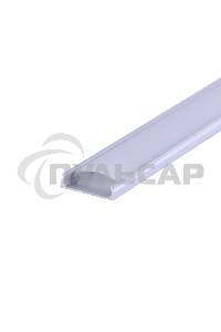 Комплект врезного алюминиевого профиля с рассеивателем, 24х6мм, 2м, Rexant