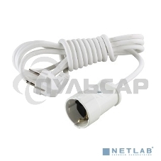 Удлинитель MAKEL 10005 1 гн 3 м с\з бел.