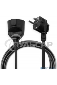 Сетевой удлинитель Buro BU-PS1.5/B 5м (1 розетка) черный (пакет ПЭ)