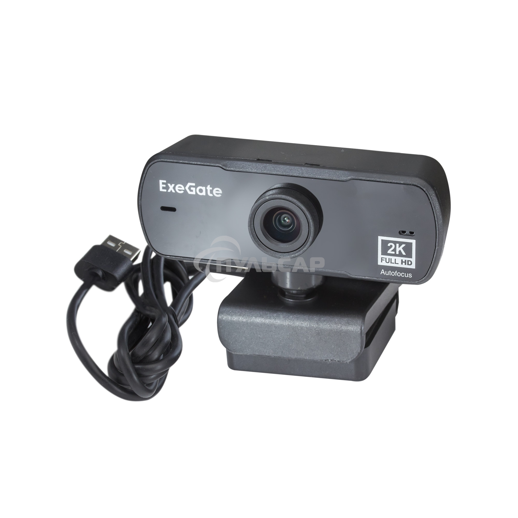 Веб-камера широкоугольная ExeGate Stream C940 Wide 2K AF (4Мп, 2560x1440, 30fps, поддержка H.264, автоматический фокус, защитная шторка, широкоугольный 4-линзовый (стекло) объектив 89°, микрофон с шумоподавлением, универсальное крепление, USB, кабель 1,5 