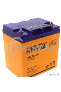 Аккумуляторная батарея Delta HRL 12-26 X напряжение 12В, емкость 28А·ч (165х125х175мм)
