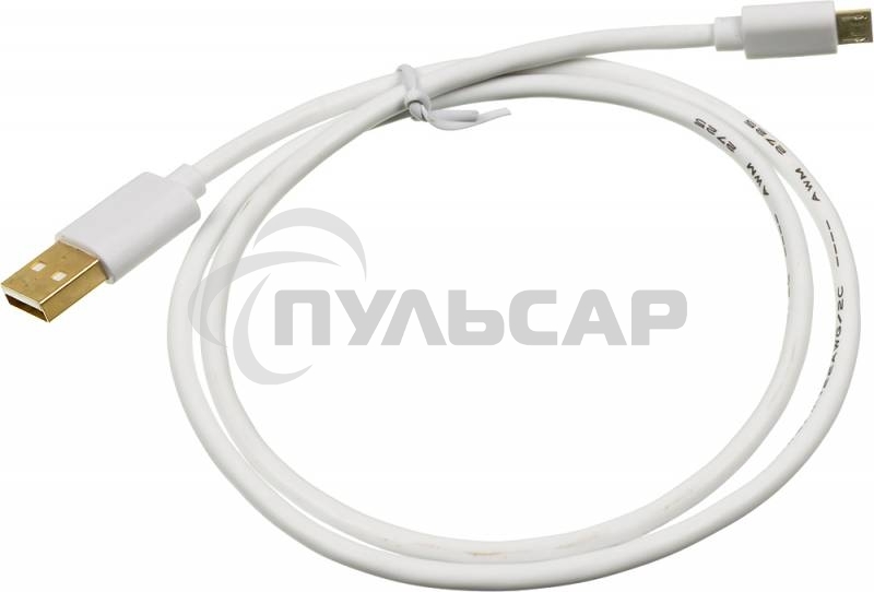 Кабель USB2.0 2A Square USB A (m)/micro USB B (m) 0.75м Позолоченные контакты