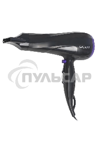 Фен для волос Galaxy Line GL 4332, черный, 2000 Вт, 2 скорости потока воздуха, 3 температурных режима, функция 