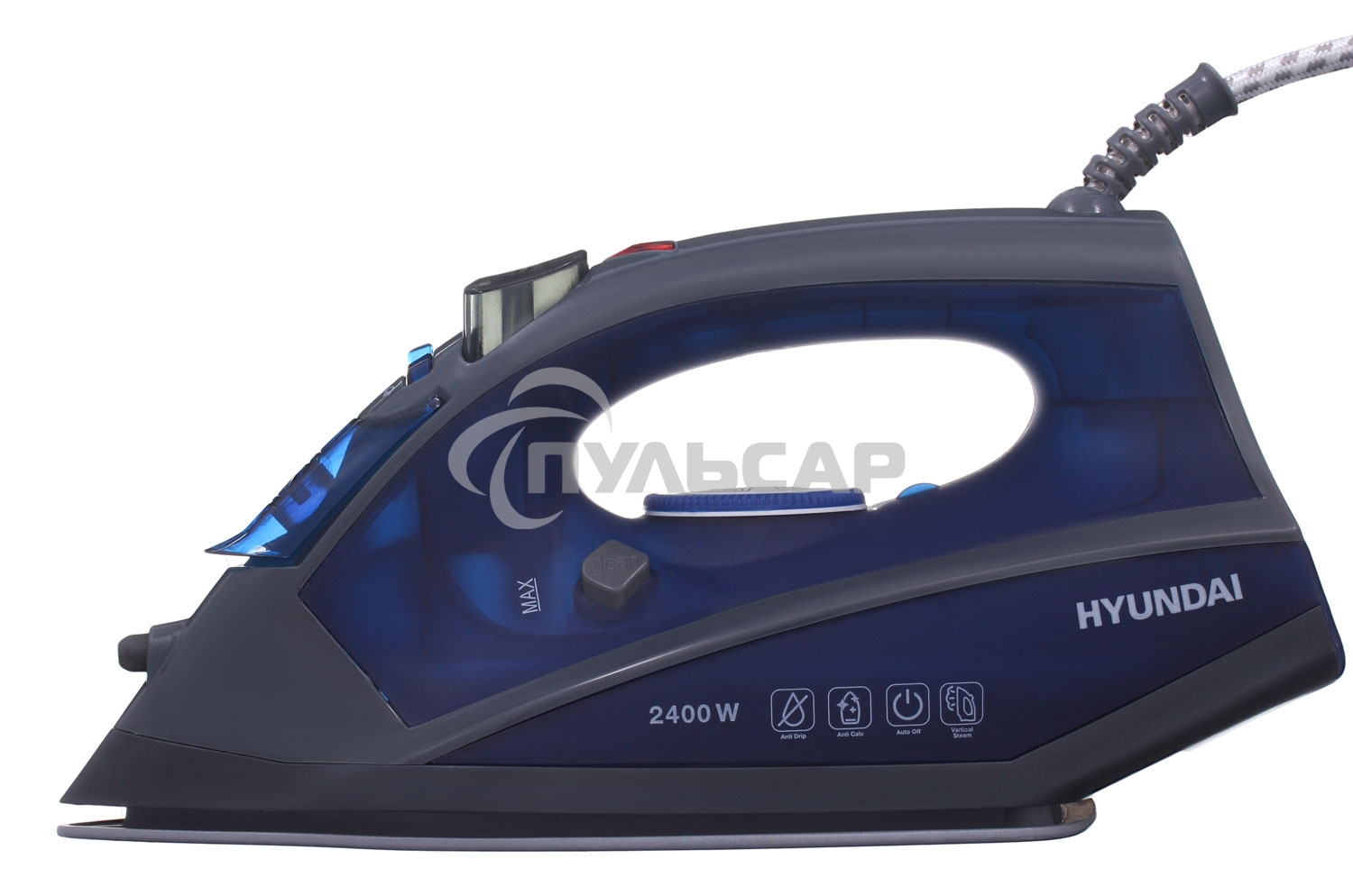 Утюг Hyundai H-SI01789 2400Вт серый/темно-синий
