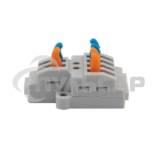 Клемма соединительная многоразовая быстрозажимная разветвительная, с монтажной площадкой (2х2) (50 шт./уп.) Rexant