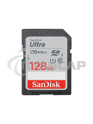 Флеш карта SD 128GB SanDisk SDXC Class 10 UHS-I Ultra 120MB/s