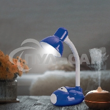 Светильник настольный Rexant Смелый Летчик на основании, с цоколем Е27, 60 Вт, цвет синий