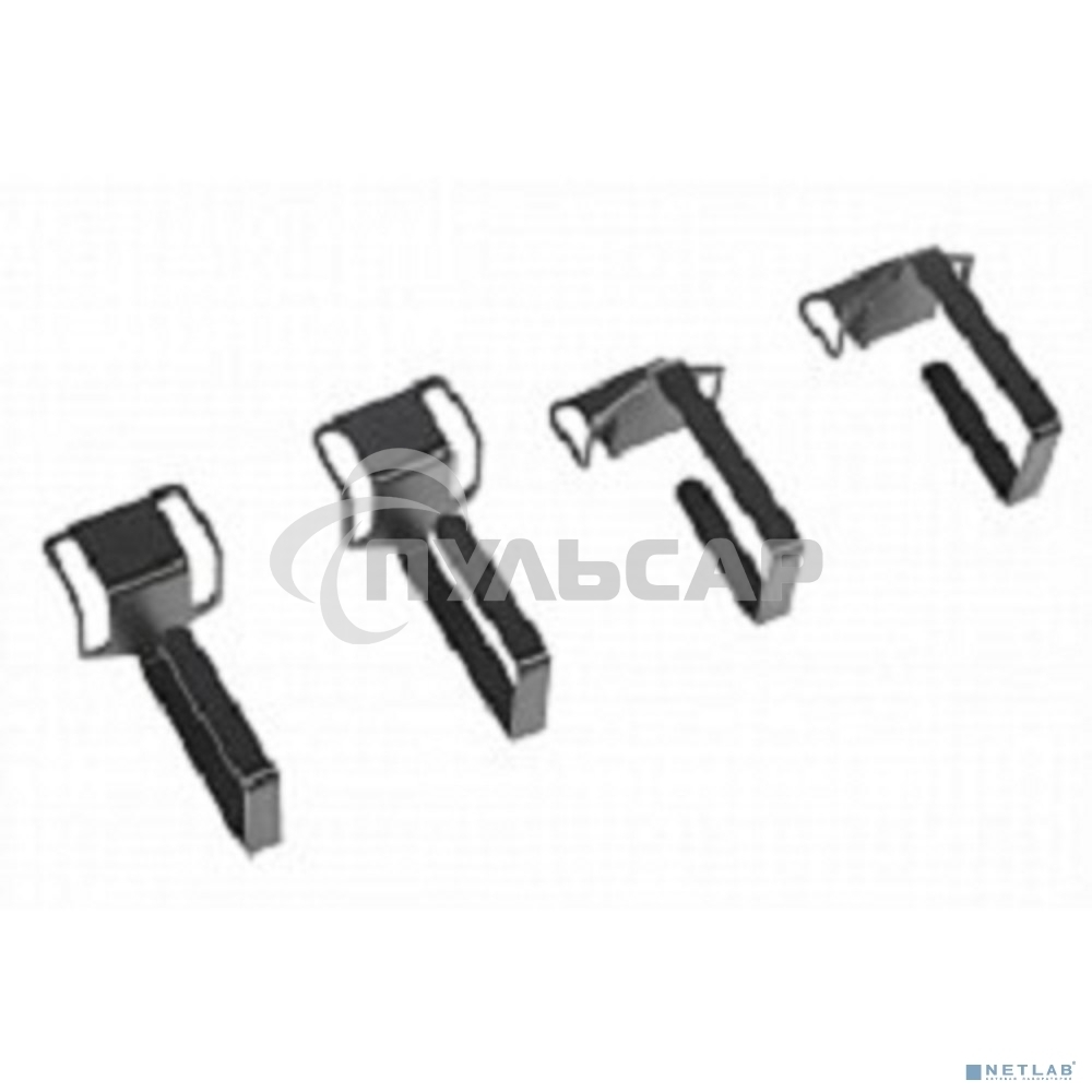 Органайзер кабельный одинарный изгонутый, черный