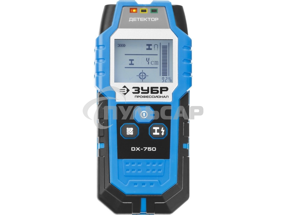 Металлоискатель ЗУБР 45260дисплей автокалибровка металл100мм проводка50мм дерево20мм