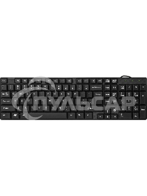 Клавиатура проводная Defender Accent SB-720, USB, черный