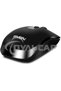 Мышь беспроводная SVEN RX-260W черный, 1600 dpi, радиоканал, USB, кнопки - 4