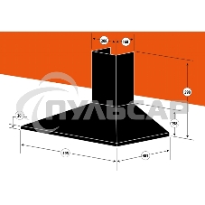 Вытяжка каминная Centek СТ-1820-60 белый, 60 см, 800 куб. м/ч, 55 дБ