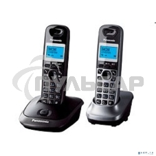 Телефон беспроводной (DECT) Panasonic KX-TG2512RU2 Доп трубка в комплекте, АОН, Caller ID, спикерфон, полифония