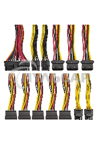 Блок питания ExeGate UN800, 800W, (ATX, SC, 12cm fan, 24pin, 2x(4+4)pin, 2xPCI-E, 5xSATA, 3xIDE, кабель 220V 1,8м с защитой от выдергивания)