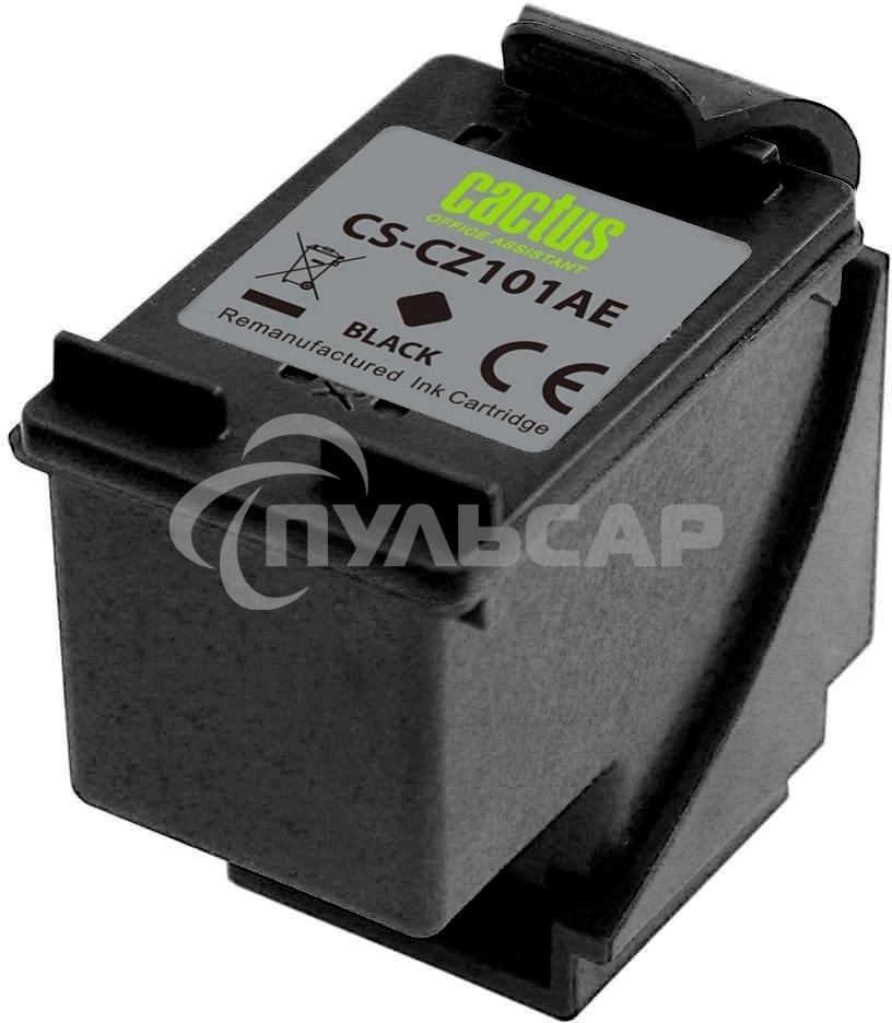 Картридж струйный Cactus CS-CZ101AE № 650 черный (18 мл) для HP 1015/1515/1516/2515/2545/2546/2645/3515/3545/3546/4515