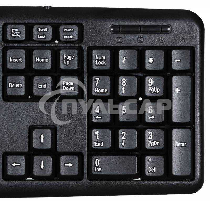 Клавиатура проводная Oklick 180M черный USB