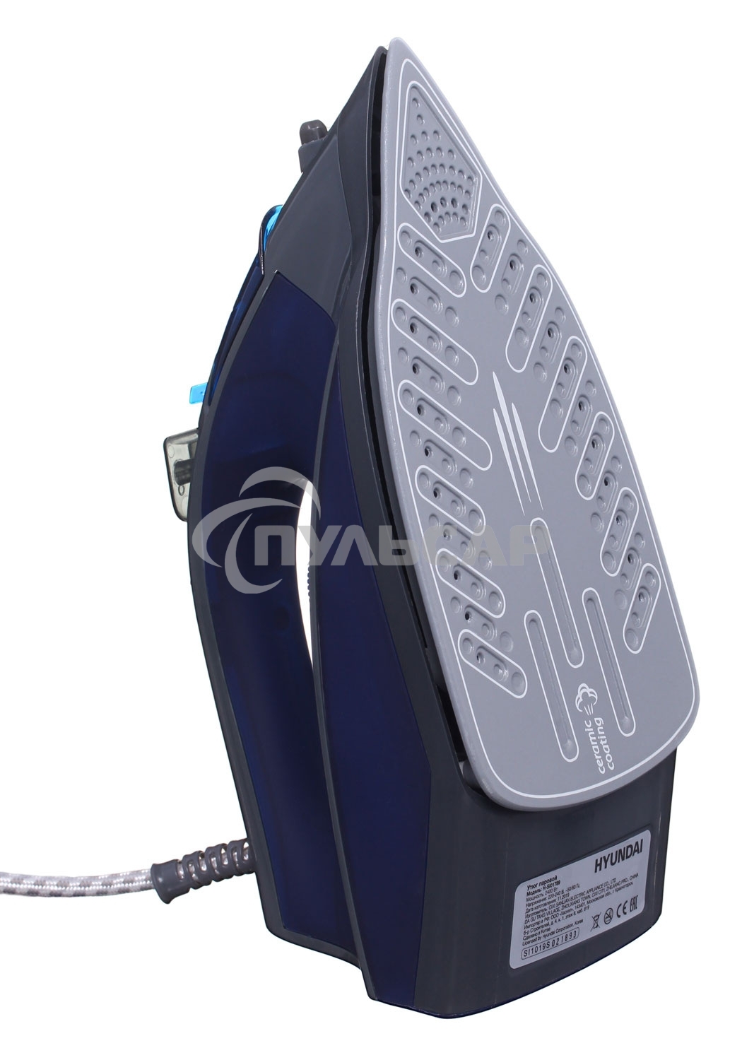 Утюг Hyundai H-SI01789 2400Вт серый/темно-синий