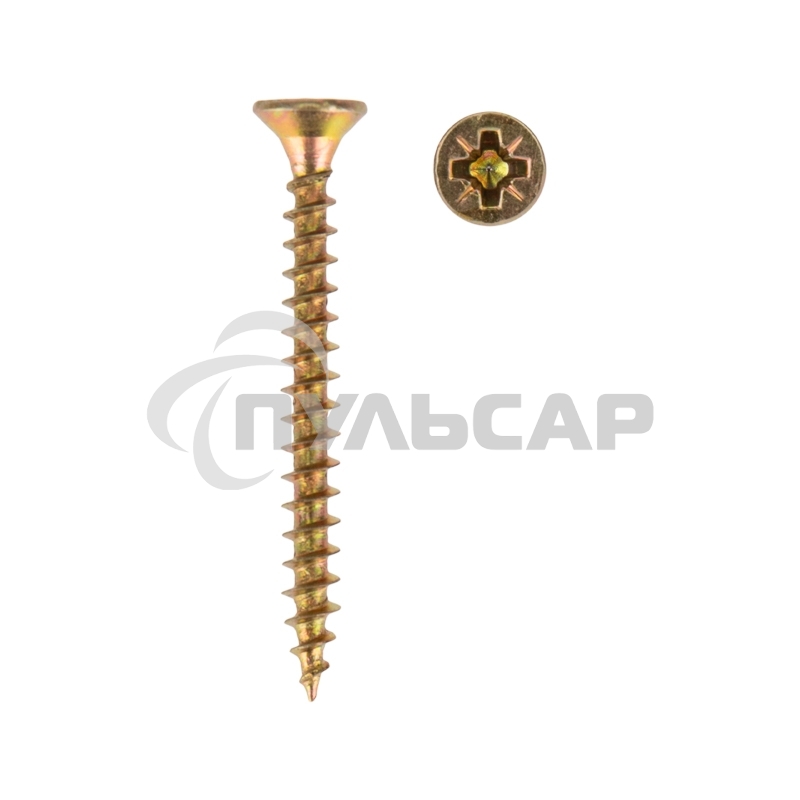 Саморез универсальный KRANZ 3.5х35, желтый цинк, упаковка поставщика ( 12 000 шт. )