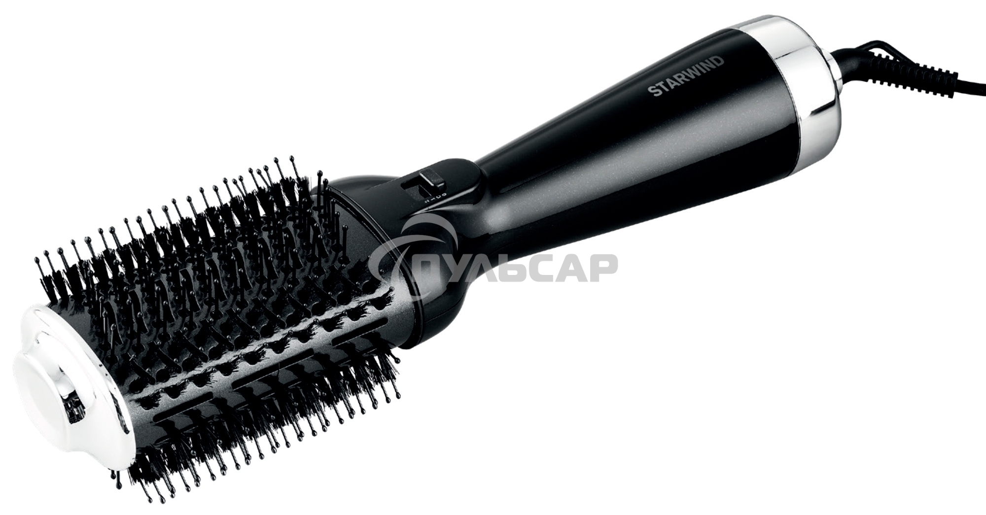 Фен-щетка Starwind SHB 7760 1200Вт черный/серебристый