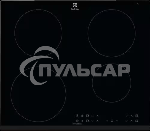 Индукционная варочная панель Electrolux CIR60430 на 4 конфорки, cтеклокерамика, мощность: 7350 Вт