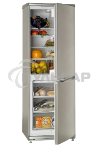 Холодильник Atlant XM-4012-080 серебристый двухкамерный 201/101л морозилка снизу