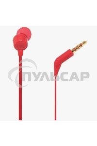 Наушники-гарнитура JBL T110 красный
