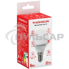 Лампа светодиодная Hiper THOMSON LED GLOBE 6W 500Lm E14 4000K TH-B2032