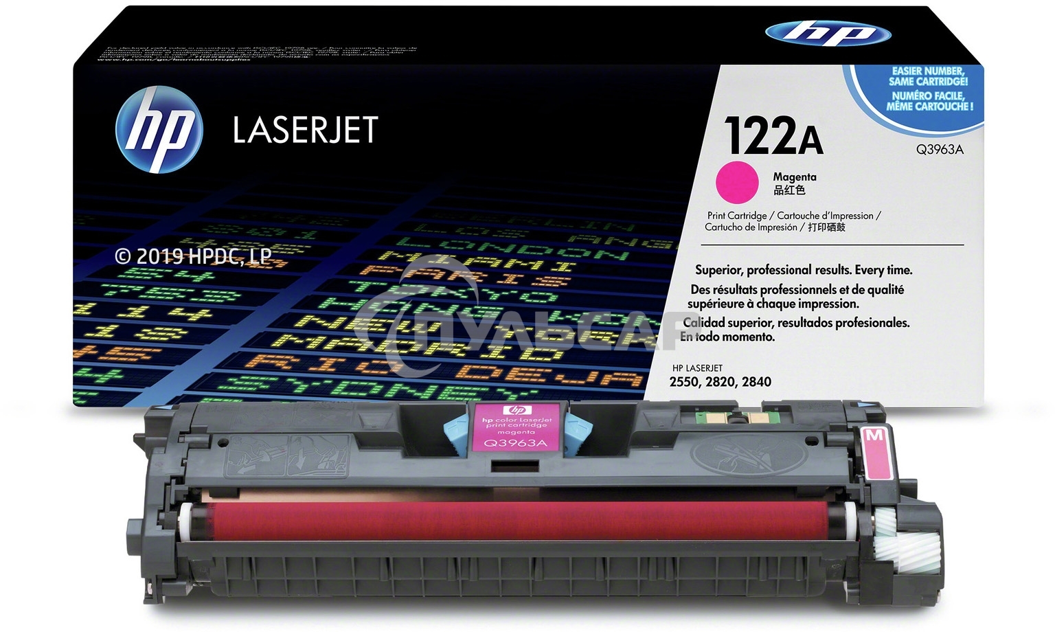 Картридж лазерный HP Q3963A пурпурный для Color LaserJet 2550 4000 стр.