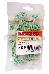 Площадка самоклеящаяся c клипсой под шлейф Rexant (ПКШ) 17х12 мм, упаковка 100 шт.