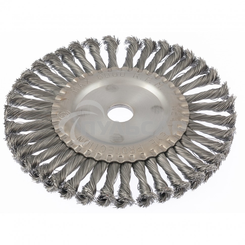 Щетка Matrix для УШМ 200 мм, посадка 22,2 мм, плоская, крученая металлическая проволока