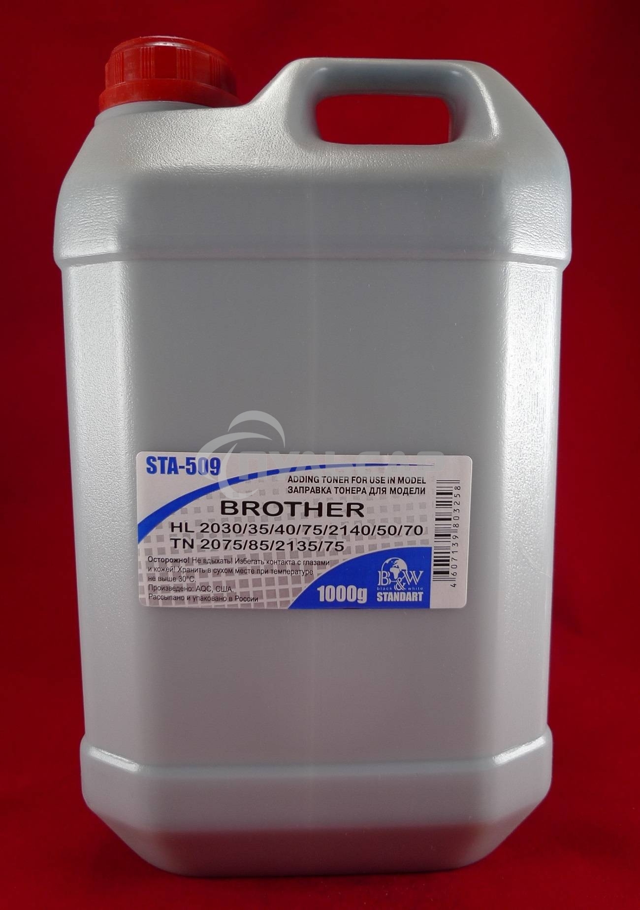 Тонер Brother TN 2075/85/2135/75 HL 2030/35/40/75/2140/50/70 (фл, 1кг) B&W Standart фас. Россия
