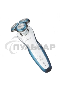 Электробритва Centek CT-2163 (серебристый) ротор, влажное бритье, 3 плав.головки, 2-йные лезвия, до 40 мин. раб