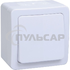 Выключатель 1-кл. ОП ГЕРМЕС PLUS 10А IP54 ВСп20-1-0-ГПБ проход. белый ИЭК EVMP12-K01-10-54-EC