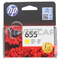 Картридж струйный HP 655 CZ112AE желтый для HP DJ IA 3525/4615/4625/5525/6525 (600стр.)
