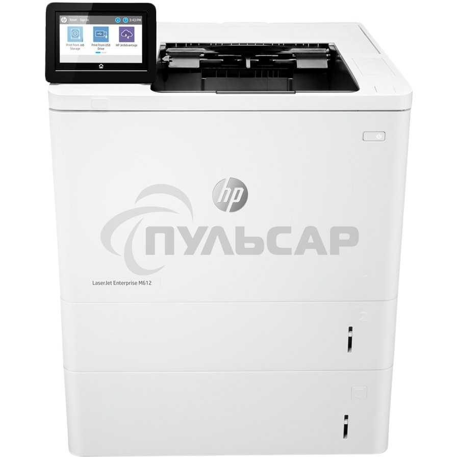Принтер лазерный HP LaserJet Enterprise M612dn (7PS86A), A4, ч/б, печ. до 71 стр/мин., 1200 x 1200 dpi, USB, RJ-45, Air Print, Mopria