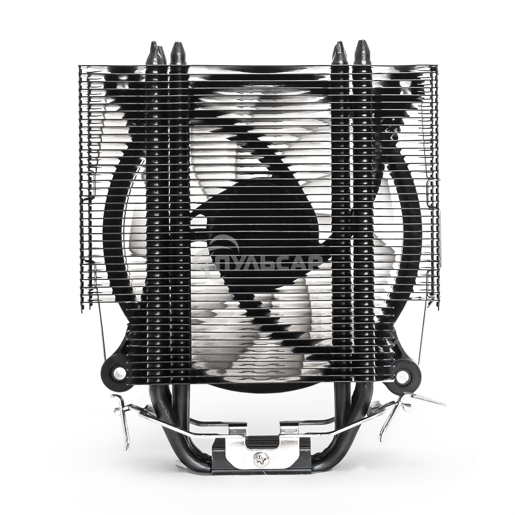 Кулер для процессора ExeGate Dark Magic EXX400V2-PWM.RGb серебристый, 120 мм, алюминий/медь, 2100 об/мин, 24 дБ, 4 pin, 140 Вт, 155 мм