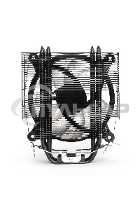 Кулер для процессора ExeGate Dark Magic EXX400V2-PWM.RGb серебристый, 120 мм, алюминий/медь, 2100 об/мин, 24 дБ, 4 pin, 140 Вт, 155 мм