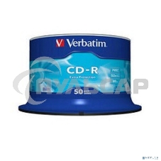 Диск CD-R Verbatim 700Mb 52x Cake Box (50шт) (43351)