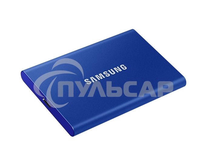 Внешний SSD Samsung T7, 2TB, USB 3.2 Gen 2 Type-C, R/W 1050/1000, синий