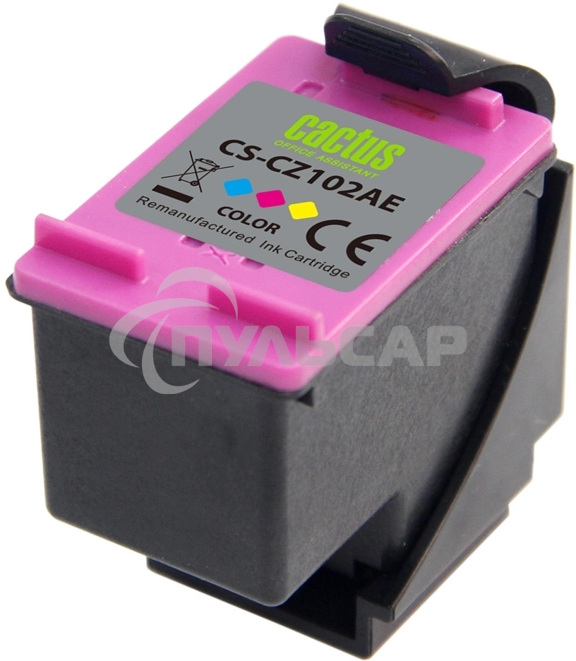 Картридж струйный Cactus CS-CZ102AE № 650 многоцветный (18 мл) для HP 1015/1515/1516/2515/2545/2546/2645/3515/3545/3546/4515