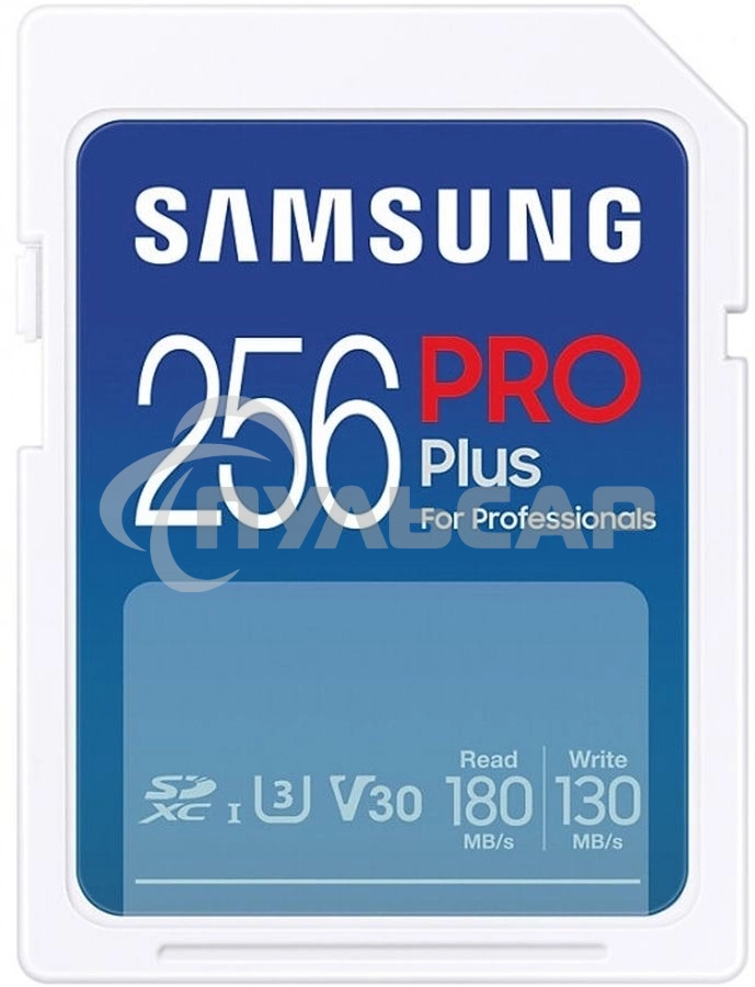 Флеш карта SDXC 256GB Samsung PRO Plus Class 10, A2, V30, UHS-I (U3), W 130 МБ/с, R 180 МБ/с, <MB-SD256S/EU>