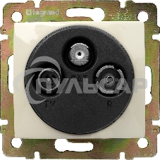 Розетка Legrand 774335 TV-RD-SAT Valena звезда 1,5Дб 2400МГц (слоновая кость) Розетка Legrand 774335 TV-RD-SAT Valena звезда 1,5Дб 2400МГц (слоновая кость)