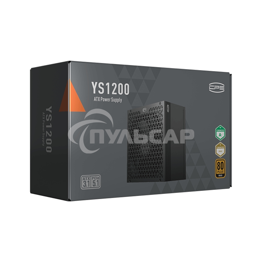 Блок питания PCCooler P5-YS1200-G1F черный 1200W 80 PLUS Gold, 135мм, модульный, черный