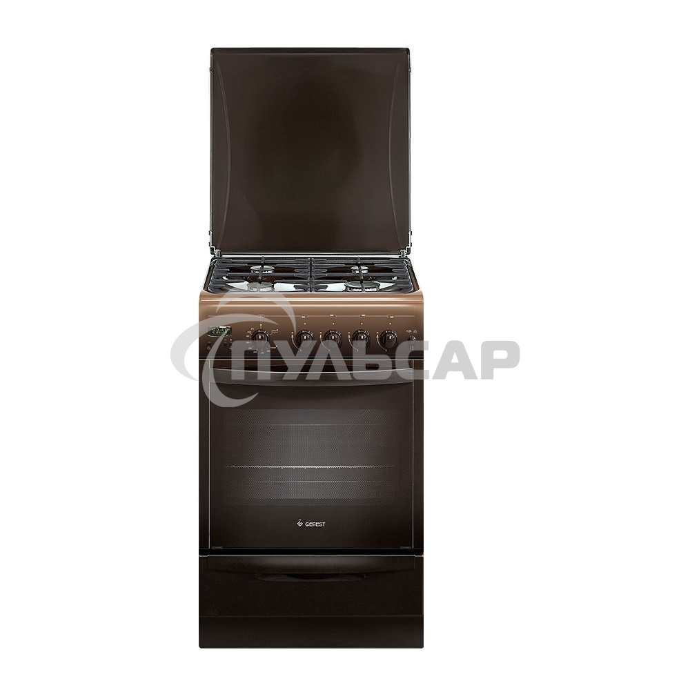 Плита газовая Gefest ПГ 5100-03 0001 коричневый, конфорок 4 шт, духовка 52 л, 50 см x 85 см x 58.5 см