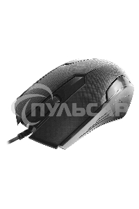 Мышь проводная Crown CMM-100 черный, 1000 dpi, USB, кнопки - 3