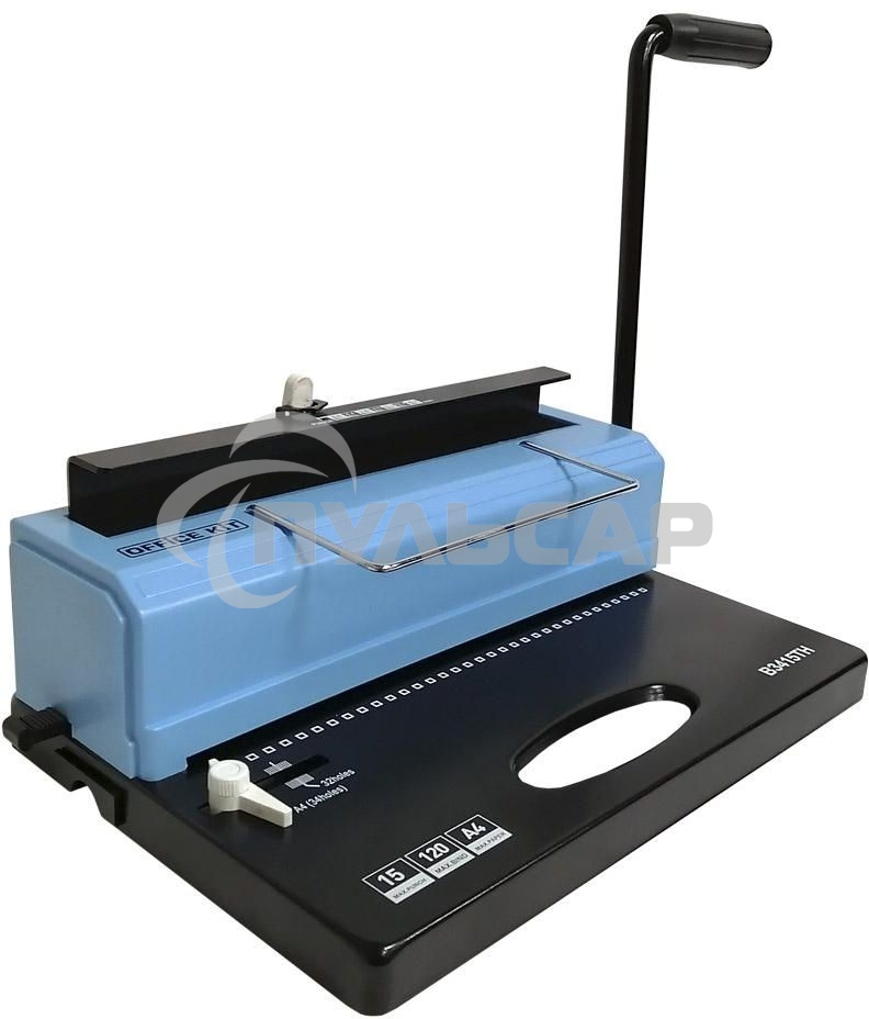 Переплетчик Office Kit B3415TH A4/перф.15л.сшив/макс.120л./метал.пруж. (4.8-14.3мм)