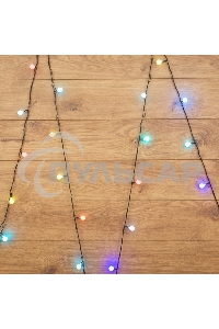 Гирлянда Neon-night Шарики Ø 18 мм, 5 м, темно-зеленый ПВХ, 30 диодов, цвет RGB